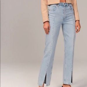 Abrecombie & Fitch ultra high rise 90s straight jeans